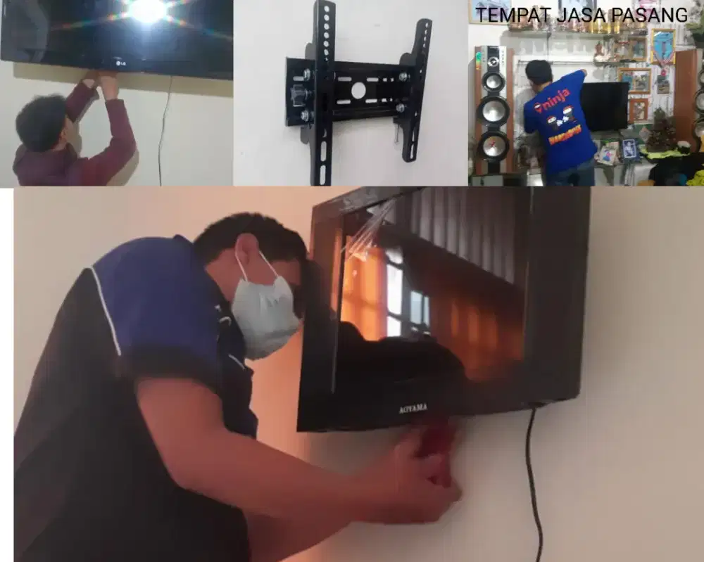 Braket +pasang atau jasa pasang terima rapih breket bracket led tv