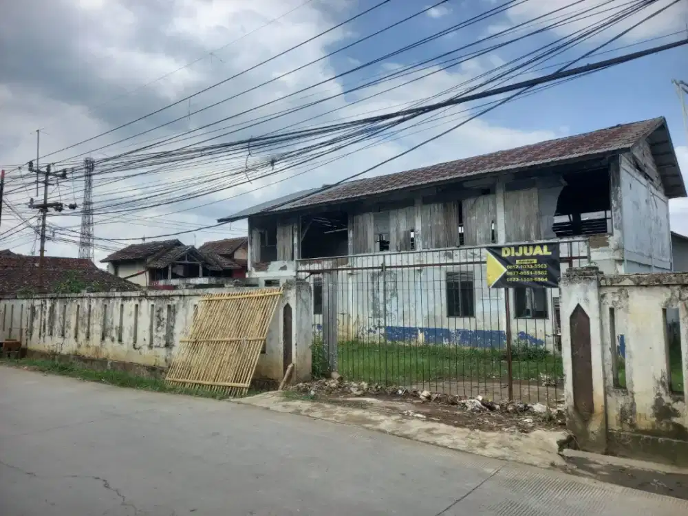 Jual tanah plus bangunan ex gor dan sekolah