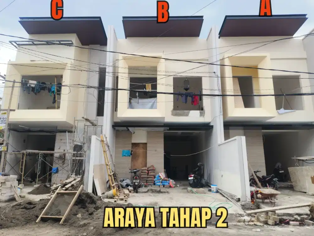 ‼️UNIT C‼️BARU GRESS RUMAH HOOK ARAYA TAHAP 2 GALAXY BUMI PERMAI ROW JALAN KEMBAR. SURABAYA TIMUR. DEKAT MERR, ITS, SEMOLOWARU, Dsb