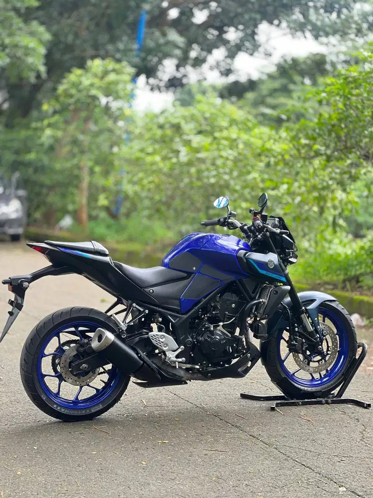 TAMPIL GAHAR! YAMAHA NEW MT25 2023 BIRU KM LOW PAJAK PANJANG SIAP GAS