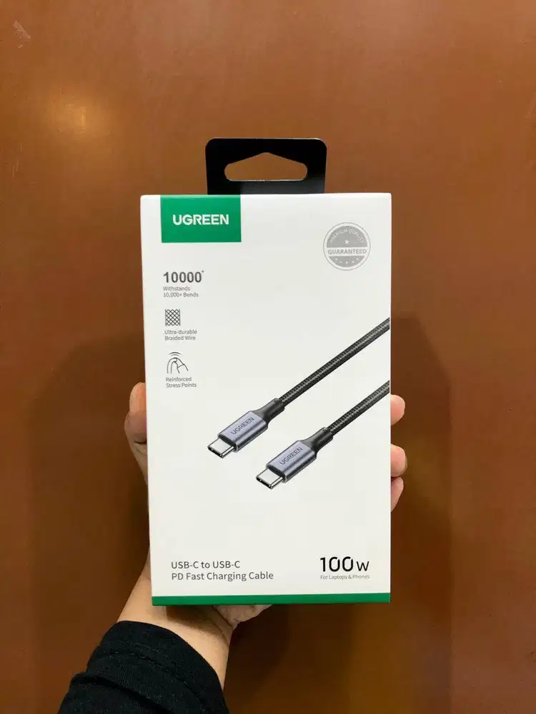 UGREEN Data Cable Type-C to Type-C 5A PD 100W 1m - 70427