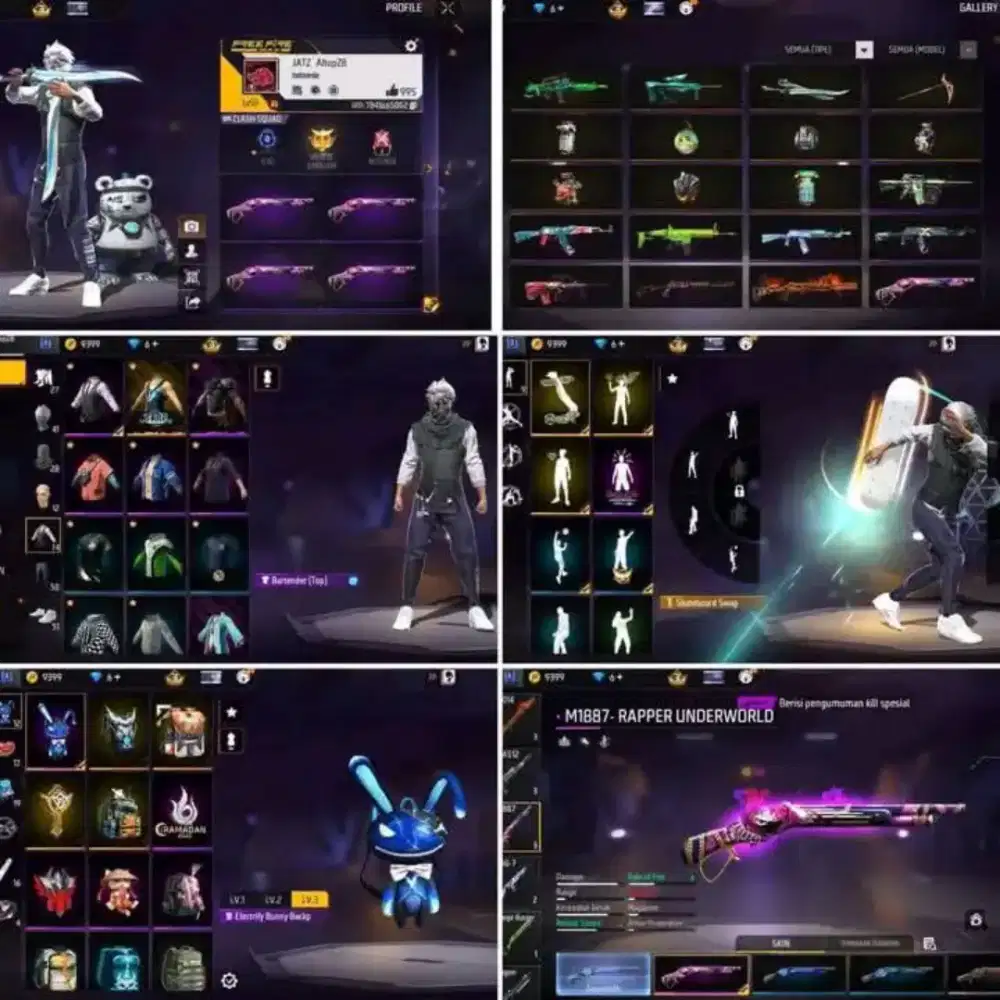 JUAL AKUN FREE FIRE 100%TERPECAYA