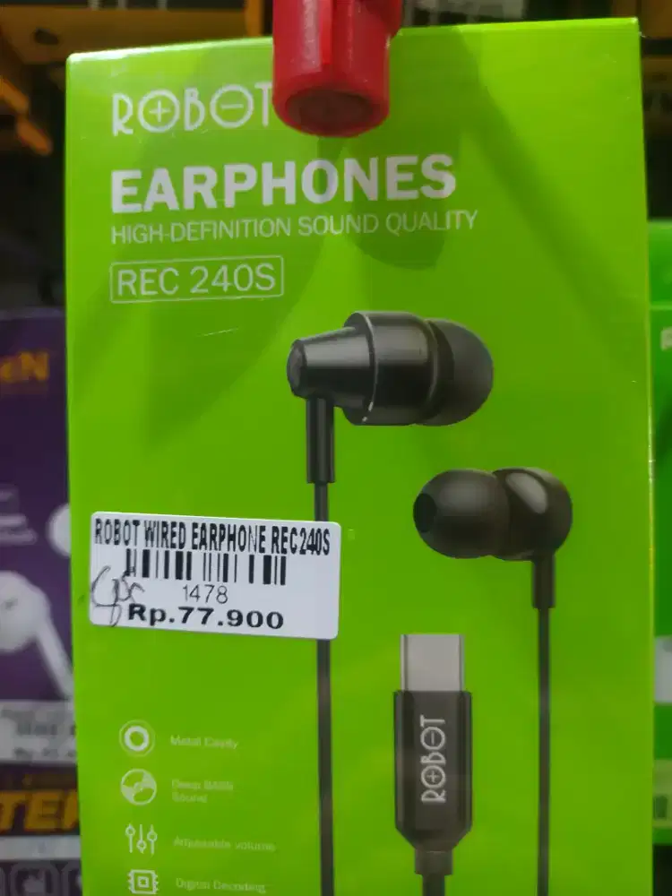 ROBOT WIRED EARPHONE REC240S