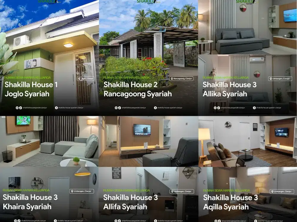 Rumah Sewa Harian Keluarga Shakilla House Syariah Cianjur
