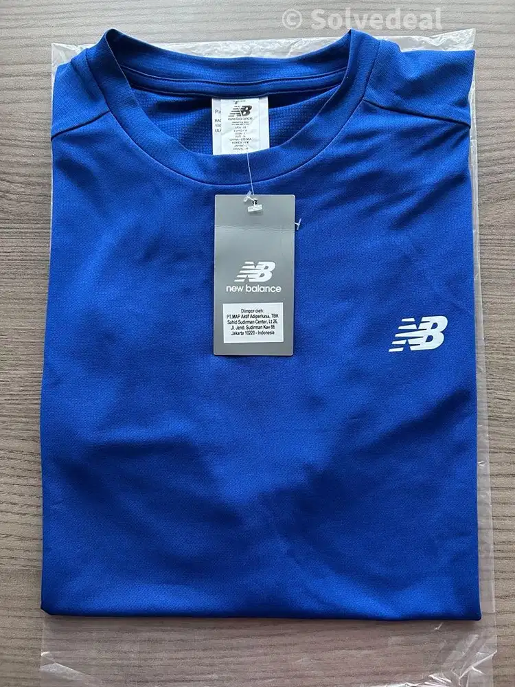 New Balance Sport Essentials T-Shirt Blue — Original Baru Size M