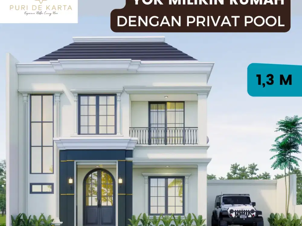 Rumah Mewah Privat Pool Yogyakarta – Desain Modern, Lokasi Strategis