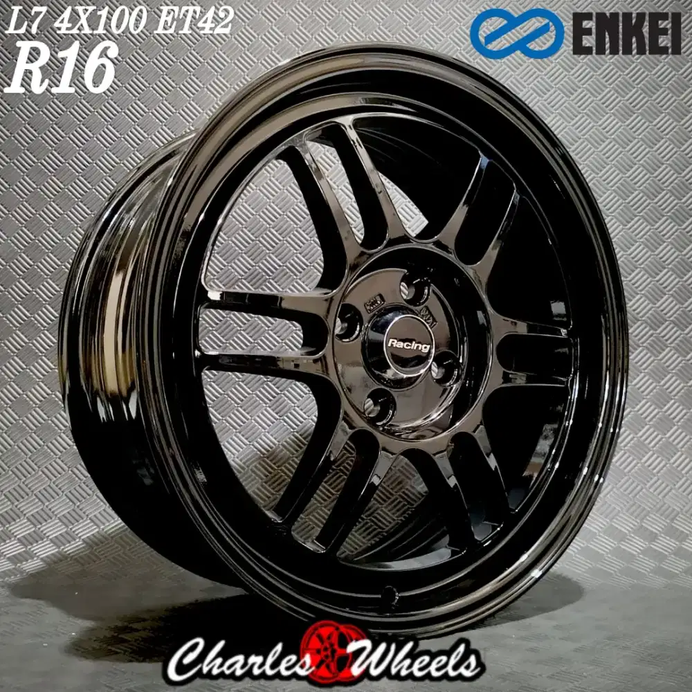 Jual velg baru rpf1 r16 4x100 jazz mobilio yaris city dll