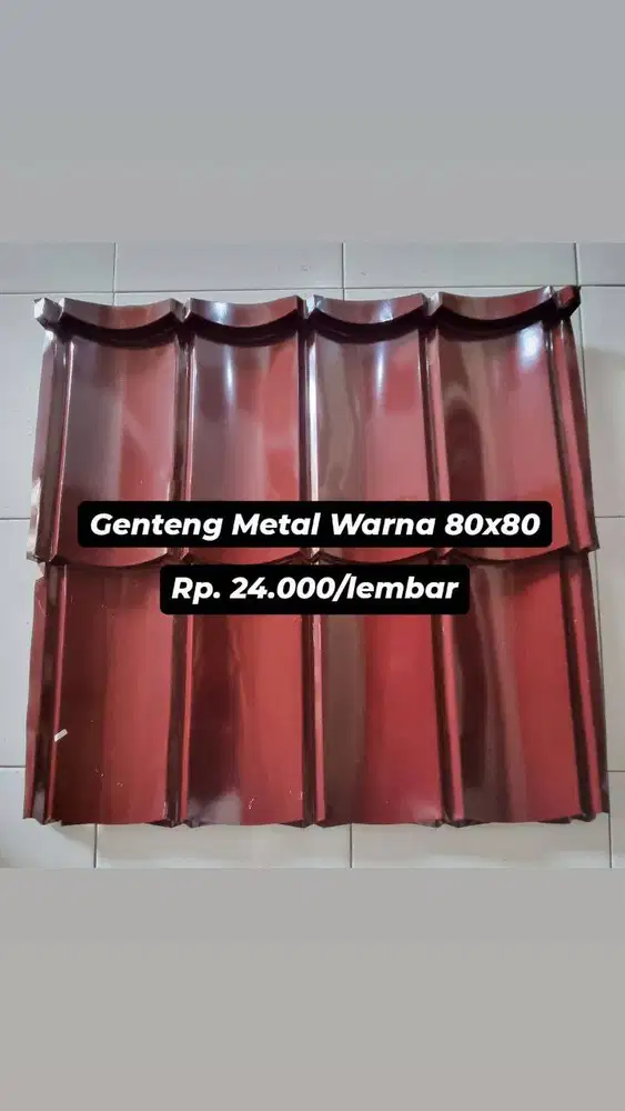 Genteng Metal Warna, Pasir, dan Bening