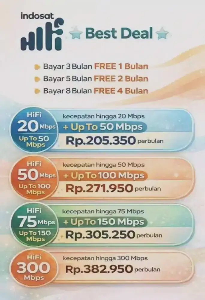 INDOSAT, WIFI CEPAT HIDUP HEBAT