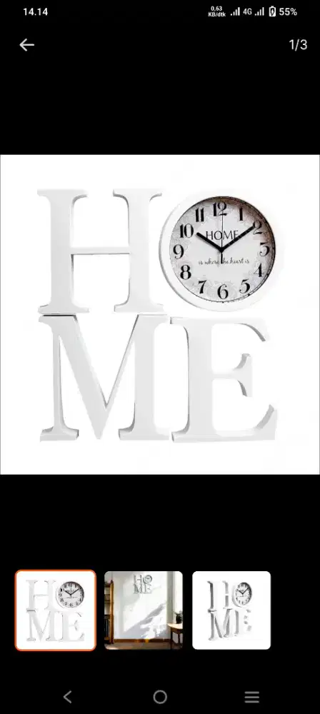 PROMO !! SELMA CLOCK WALL ART HOME