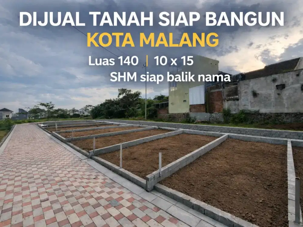 tanak kavling hanya 5 menit dari kampus UMM malang lokasi sangat strategis