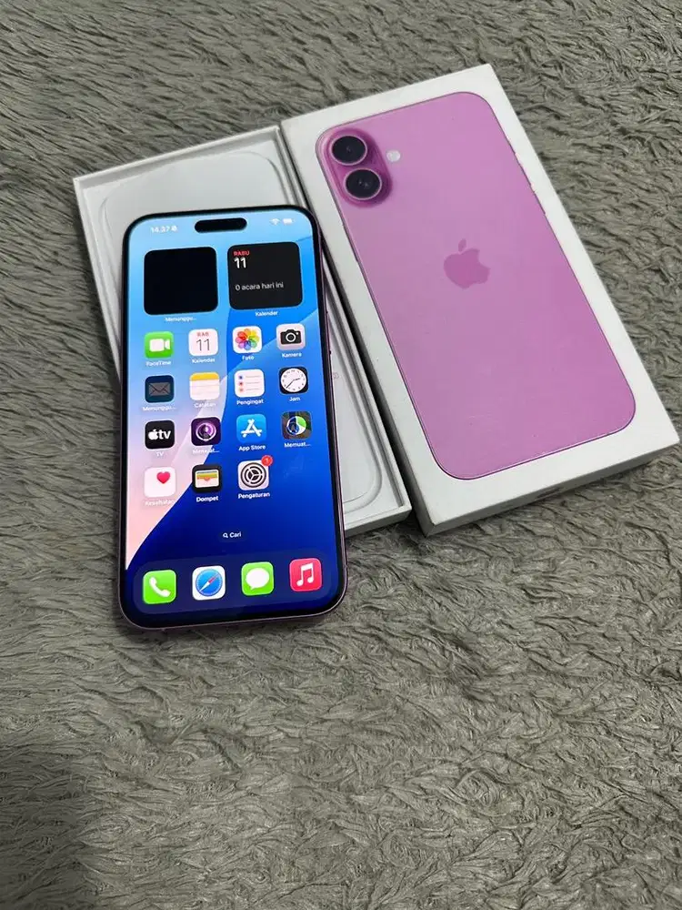 iPhone 16 plus pink iBox Garansi ON Febuari 2027