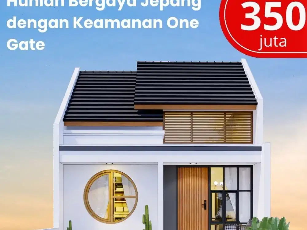 Rumah Jepang Elegan Jogja Barat, Hanya 300 Jutaan