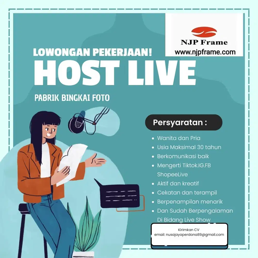 Host Live Pabrik bingkai Foto