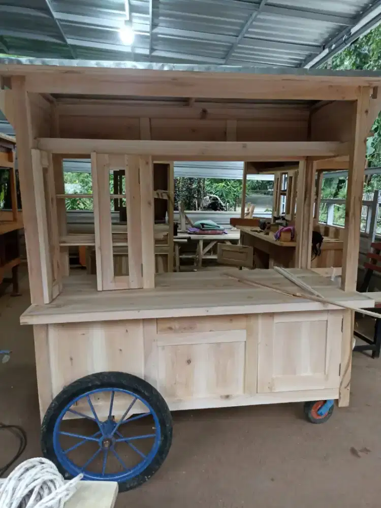 Gerobak Angkringan Bakso Mie Ayam PeceL Bubur Sate Martabak Ronde dlL