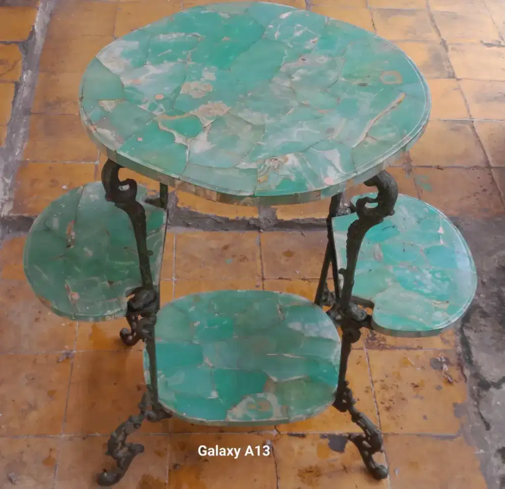 Meja Antik Batu Onyx