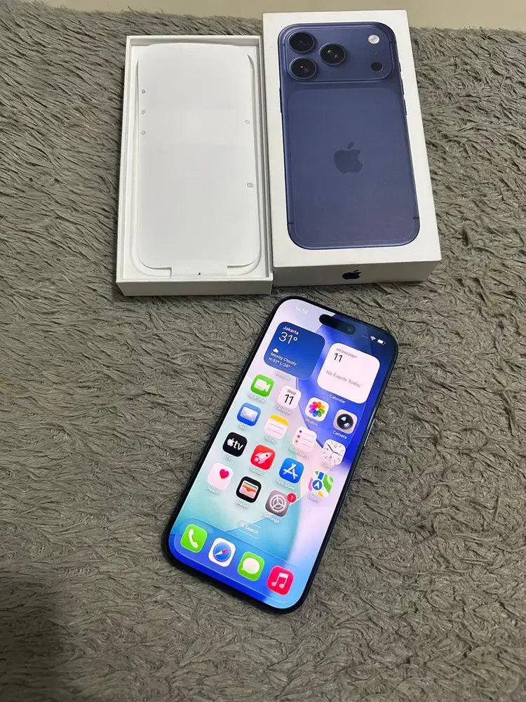 iPhone 17 Pro 256gb Blue iBox Garansi ON Oktober 2026