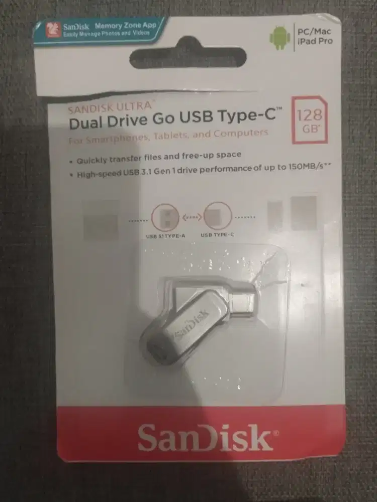 Sandisk OTG to type C 128 GB 3.1