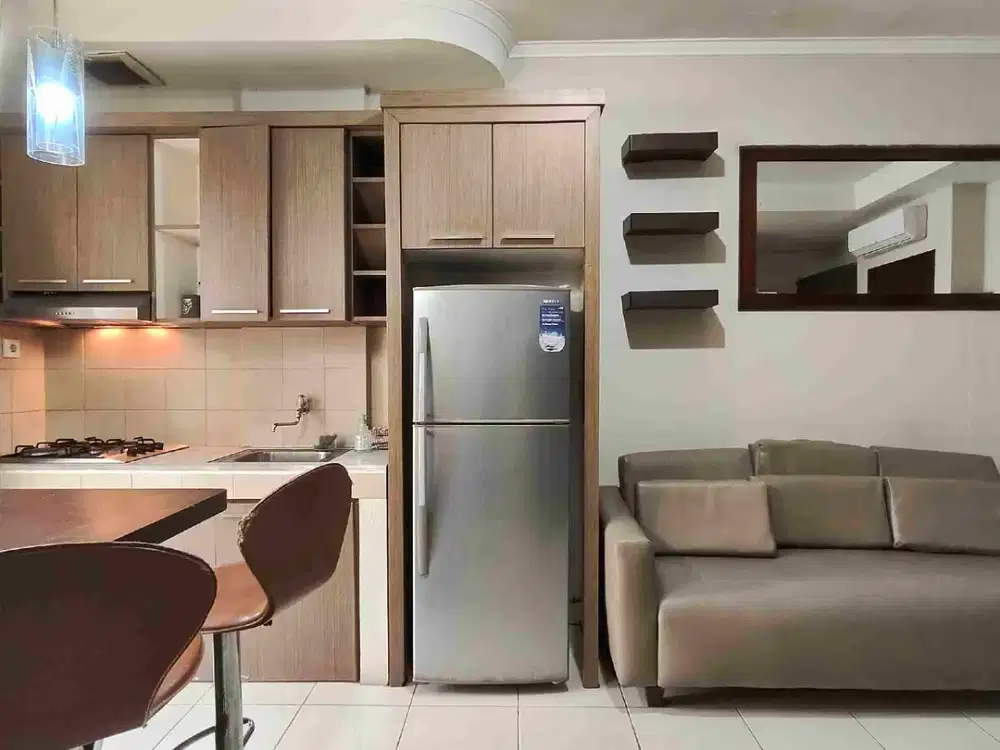 Disewakan 2BR Furnish ada AC 3, Apartemen Mediterania Garden 2, Grogol Petamburan