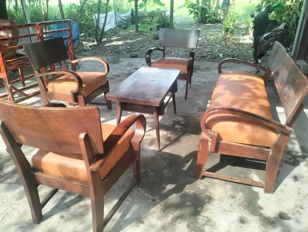 kursi tamu jati tua antik