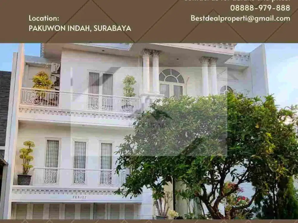 Pakuwon Indah Cluster Depan Full Furnish mewah Free AC 2 PK NEW