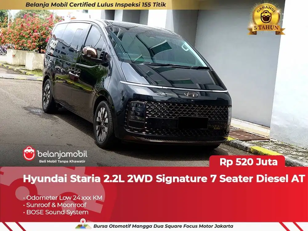 [ GARANSI 5TH ] Hyundai Staria 2.2L 2WD Signature 7 Seater Diesel 2021