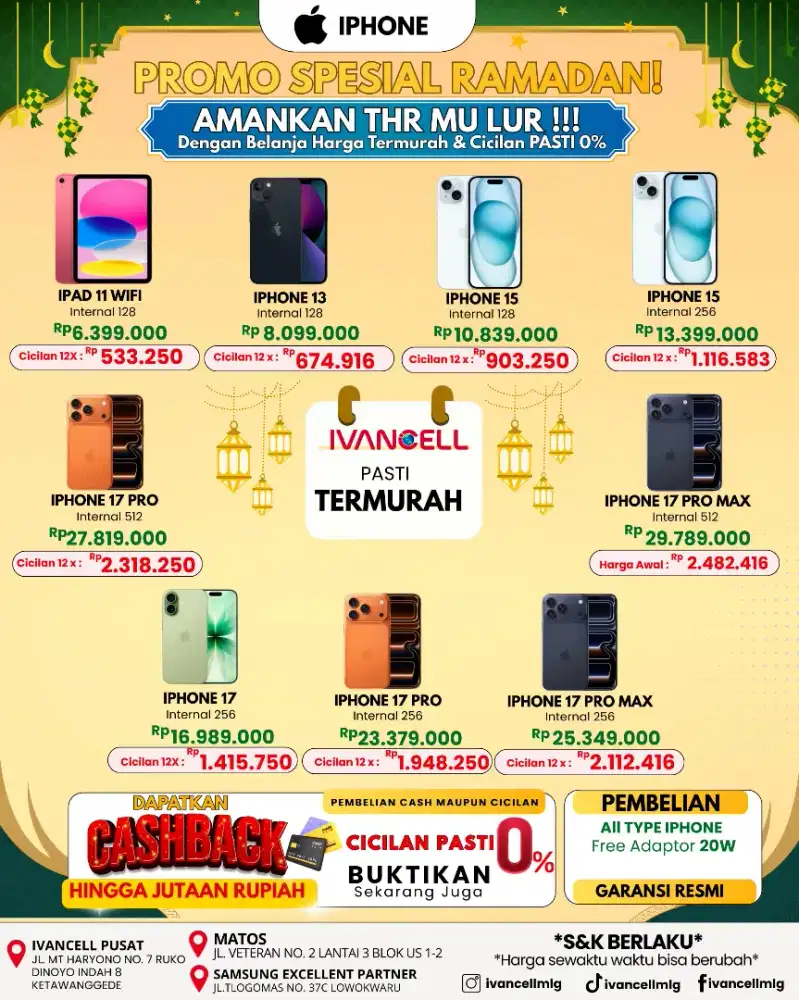 IPHONE 13 128 IBOX NEW promo spesial