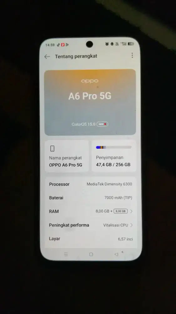 Oppo A6 Pro 8+8/256gb Mulus