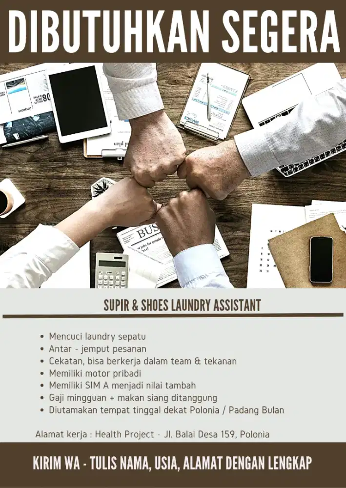 Supir & asisten laundry