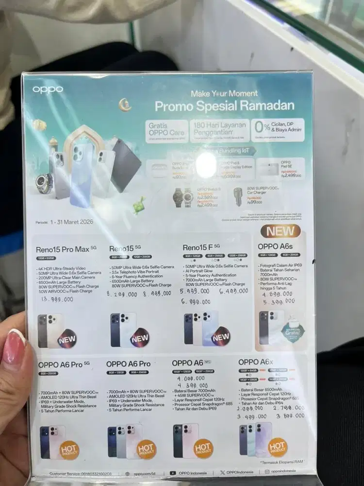 promo oppo A6x free buds