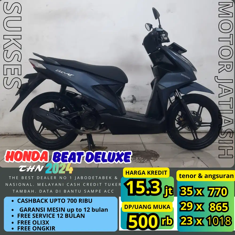 PROMO THR(SUKSES MOTOR) DP TERMURAH  PASTI ACC HONDA BEAT DELUXE 2024