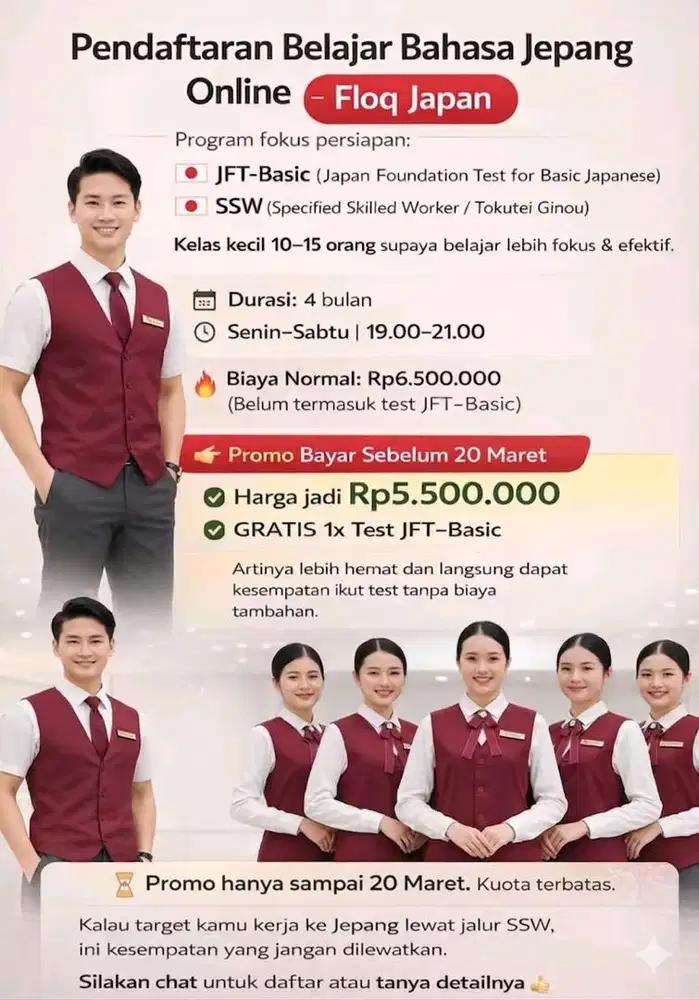 Pendaftaran Belajar Bahasa Jepang