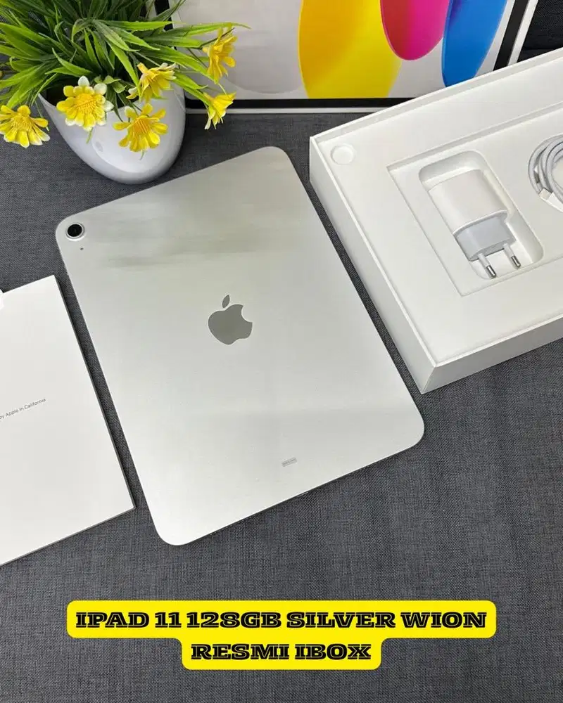 Apple iPad 11 128GB Silver iBox Garansi panjang