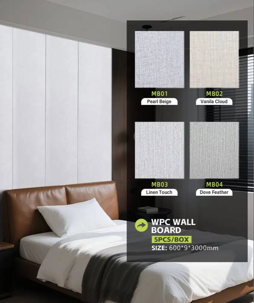 Wallboard Champion 60cm – Panel Dinding PVC Tahan Air | Dekorasi Rumah