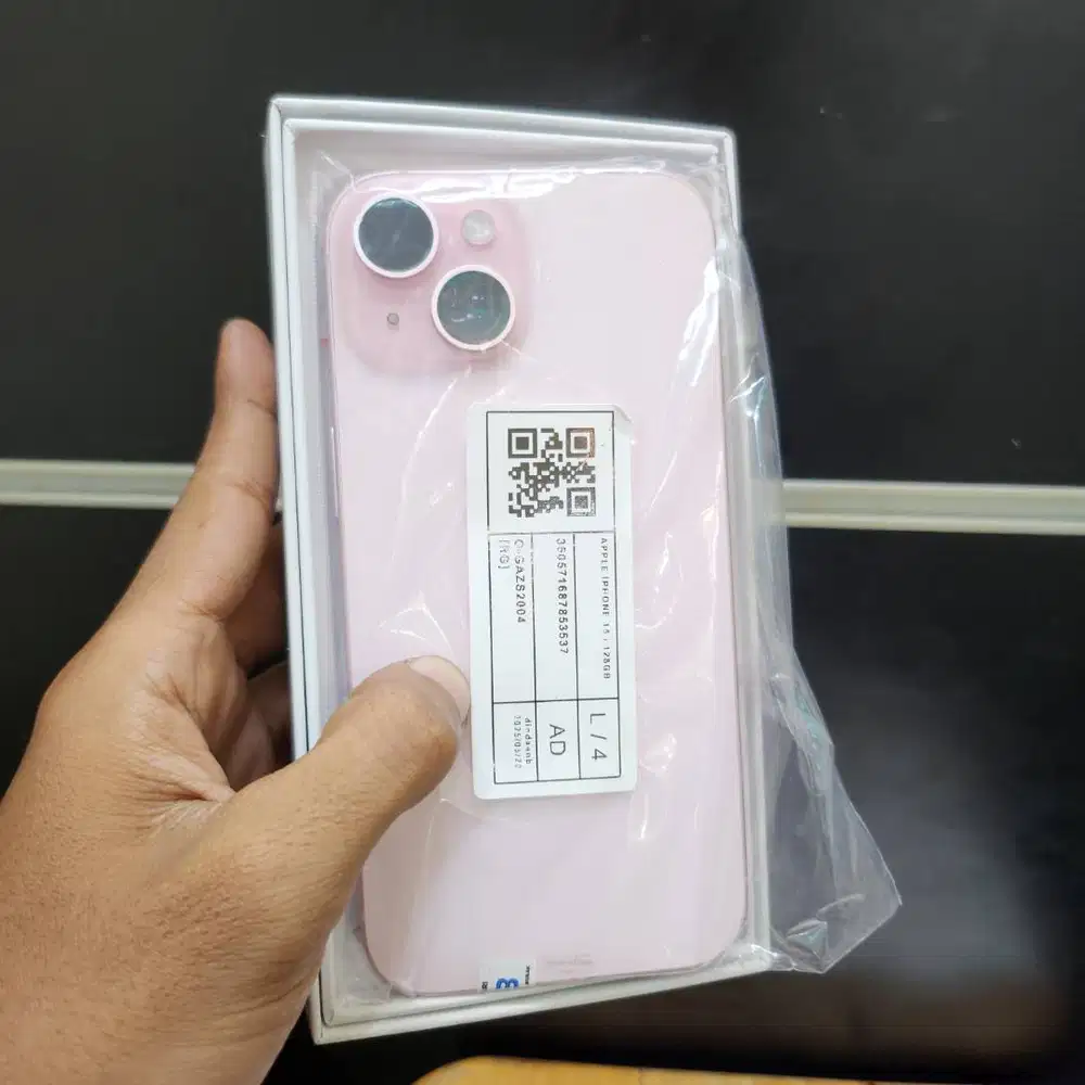 iphone 15 128gb ibox pink lengkap