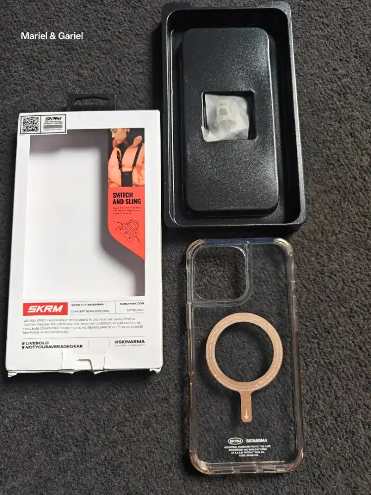 Case iPhone 16 Pro Max Skinarma Saido Gold Casing 16 Promax MagSafe