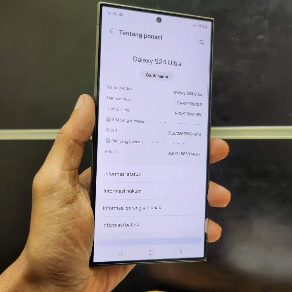 samsung s23 ultra 256gb sein lengkap ori mulus