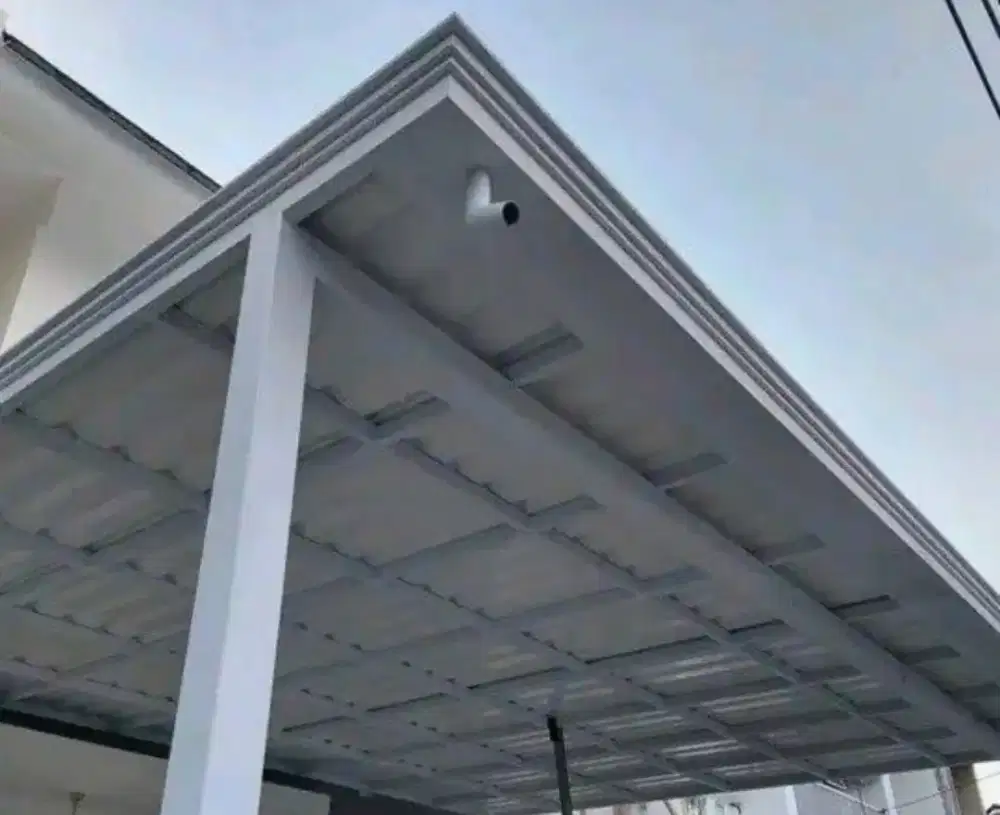 Kanopi dan ragka baja minimlis