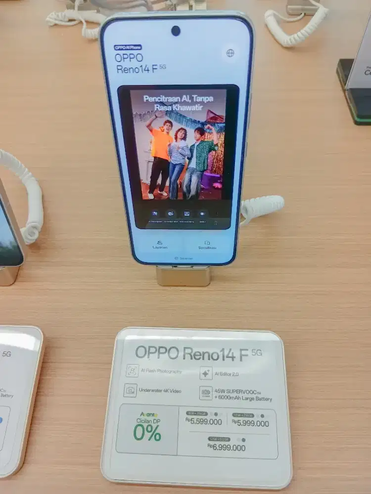 OPPO RENO 14 F 5G penyimpanan 8GB/256GB