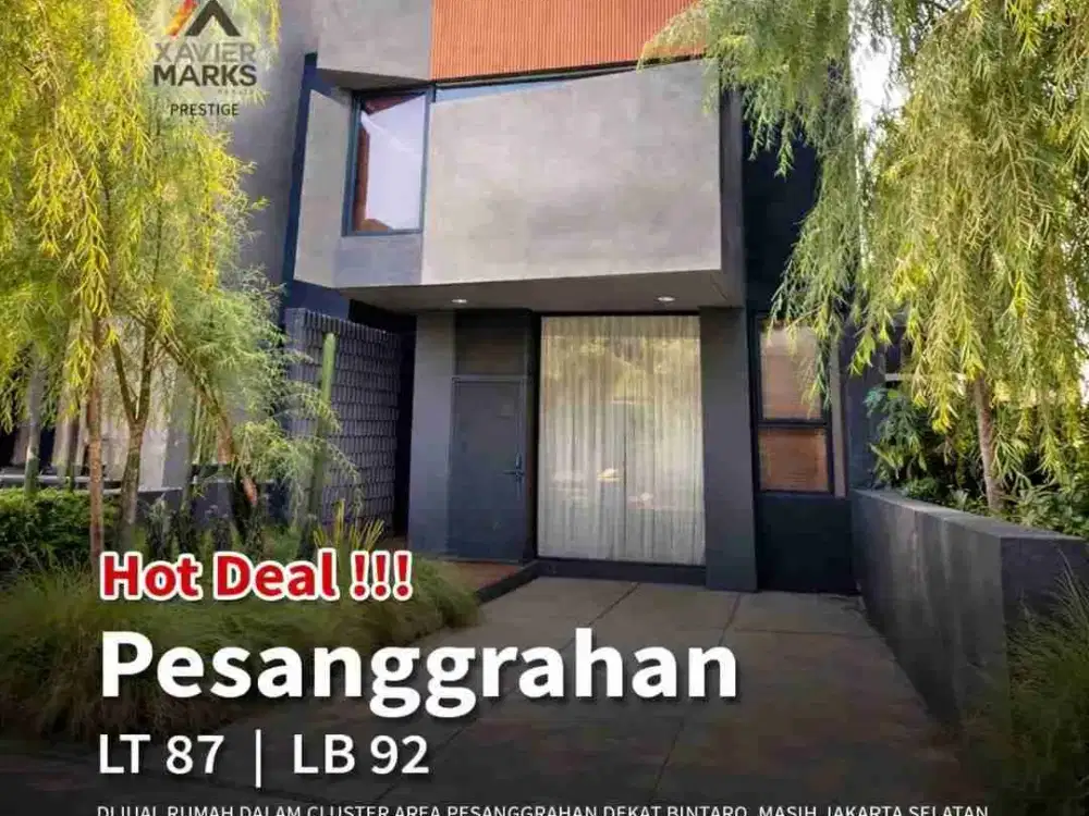 dijual rumah dlam cluster area Pesanggrahan dekat dngan Bintaro masih Jaksel