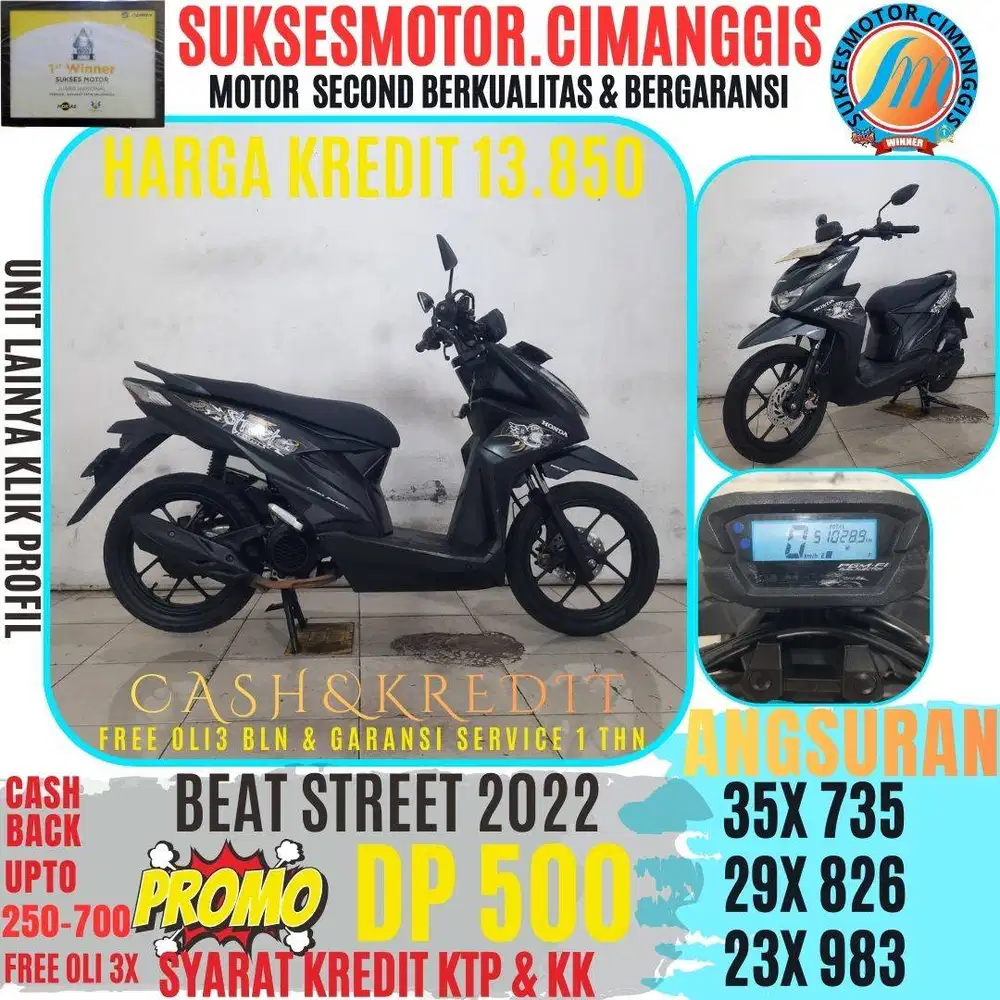 DP 800 BEAT STREET CASHBACK UPTO700RBU FREEOLI3X SUKSESMOTOR