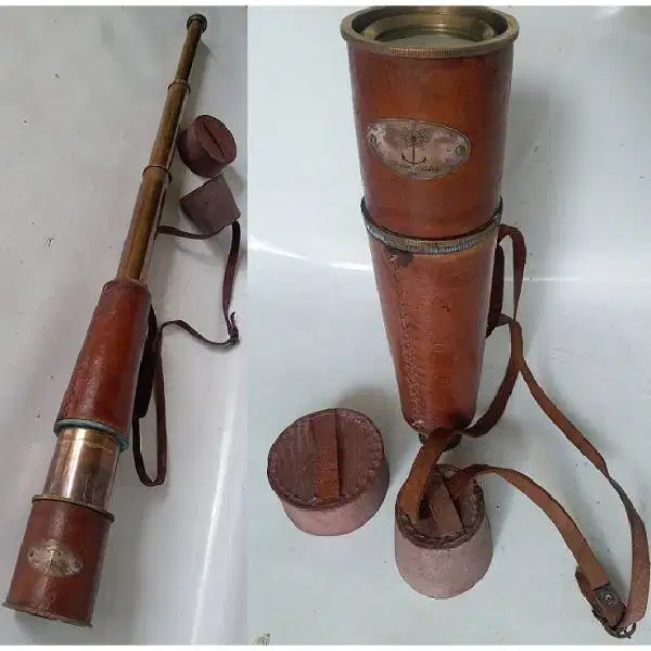 19 LEADER HALL ST. LONDON Koleksi museum Antik militer teleskop