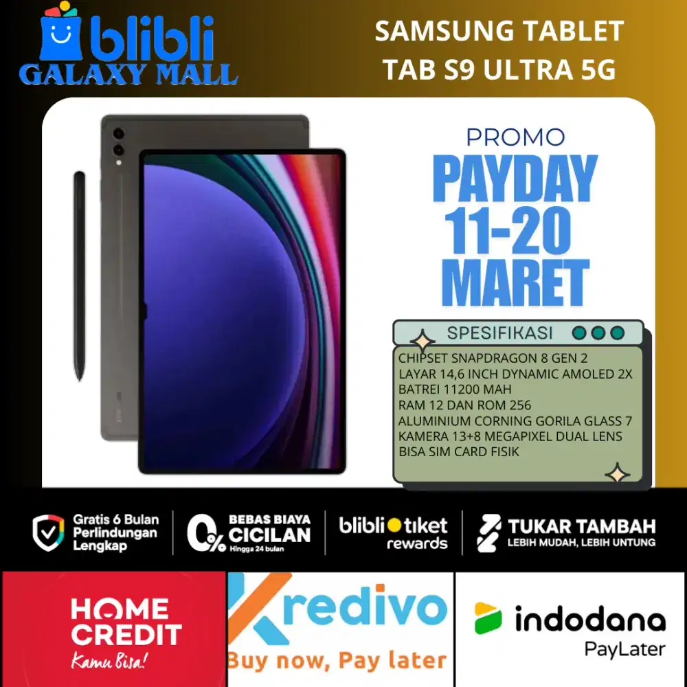 Samsung Tab S9 Ultra 5G Promo Payday 4 Hari Saja