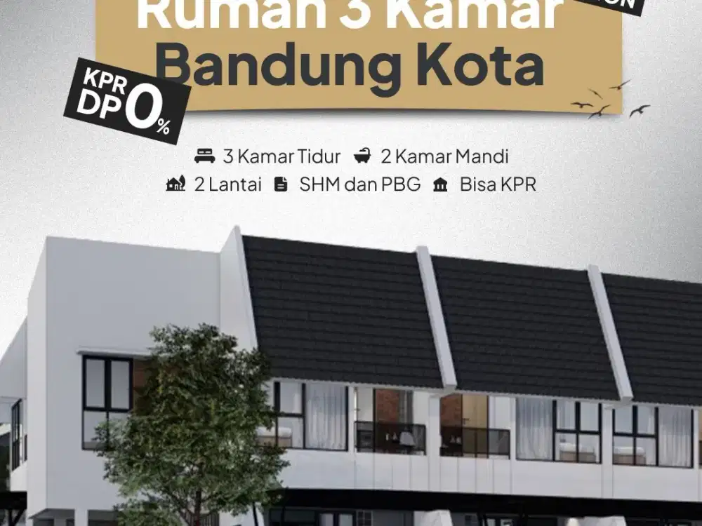 Promo Rumah Bandung Kota 2 Lantai – 6 Menit Jl. AH Nasution, Cicilan Mulai 7 Jutaan