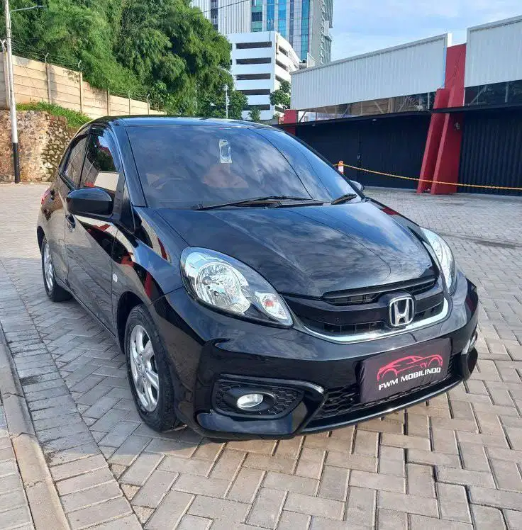 honda brio E AT 2017 hitam, mulus, siap pakai