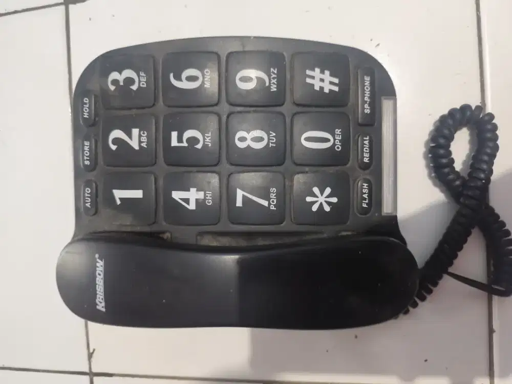 Telpon rumah merk krisbow normal