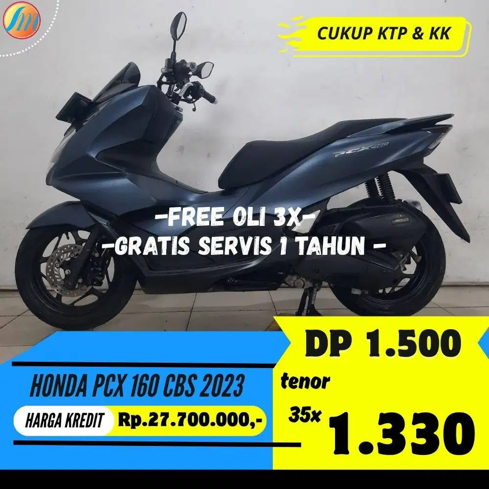 DP 1,5JUTA - HONDA PCX 160 CBS 2023 BERGARANSI PAJAK PANJANG FREE OLI