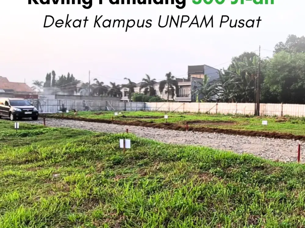 Hanya 300 Jutaan Kavling Kost & Hunian Selatan Kampus Pamulang. Bisa Cicil 12x