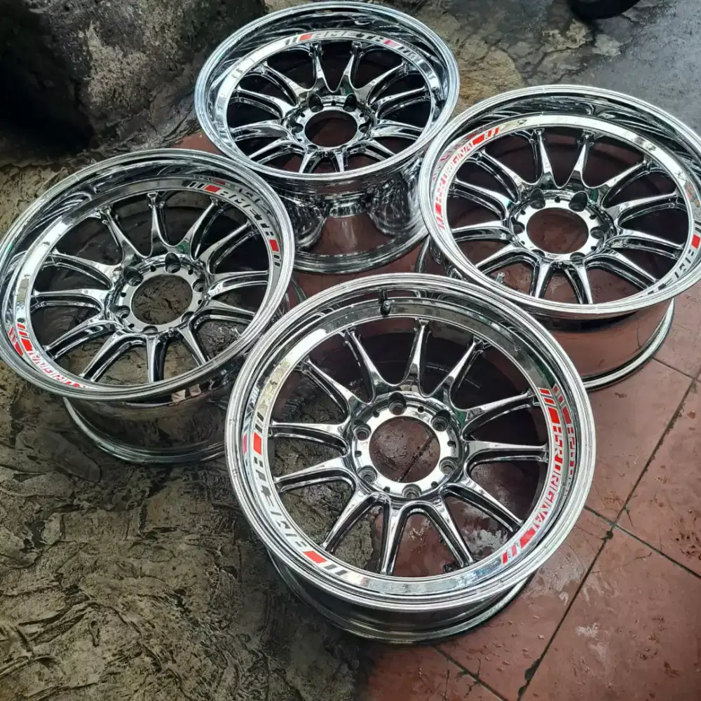 Velg venom r18 Hsr ameth black chrome pejero fortuner hilux triton dll