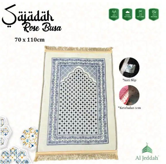 Sajadah Turki Kilat Premium Glossy Al Jeddah